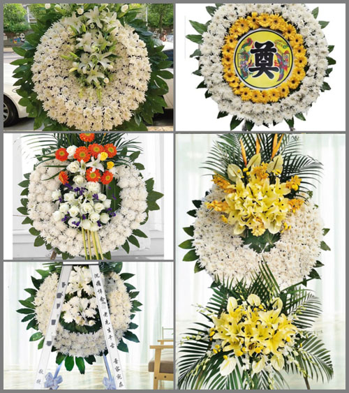 广东梅州市丰顺县砂田镇占下村花圈速递